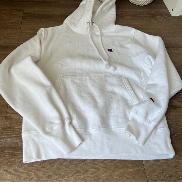 Champion Vintage Reverse Weave White Hoodie - Picture 8 of 16